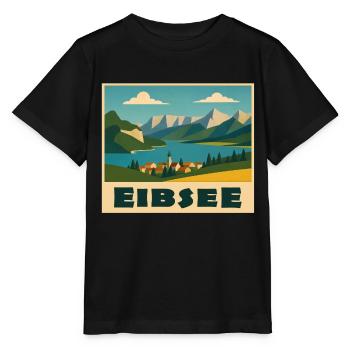 Eibsee Minimal - Stanley/Stella MINI CREATOR Kids’ T-Shirt - black - Front - Mikhail (115cm)