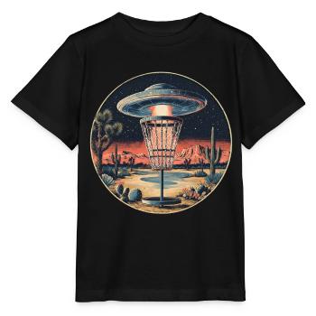 Disc Golf Starter UFO Basket Retro Vintage Desert Ste - Stanley/Stella MINI CREATOR Kids’ T-Shirt - black - Front - Mikhail (115cm)