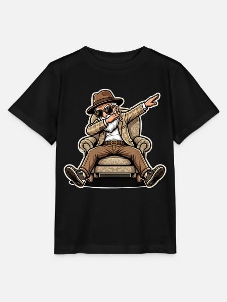 Cooler Rentner Opa - Stanley/Stella Kinder T-Shirt MINI CREATOR - Schwarz