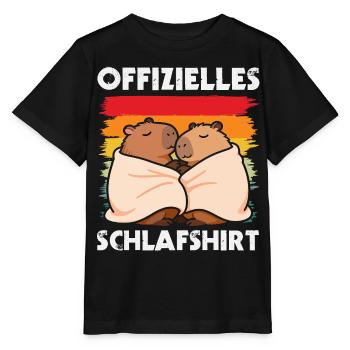Life is Better with Capybaras - Süßes Nagetier - Stanley/Stella Kinder T-Shirt MINI CREATOR  - Schwarz - Vorne - Mikhail (115cm)