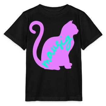 Cat Mouse - Stanley/Stella MINI CREATOR Kids’ T-Shirt - black - Front - Mikhail (115cm)