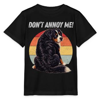 Don't Annoy Me Bernese - Stanley/Stella MINI CREATOR Kids’ T-Shirt - black - Front - Mikhail (115cm)