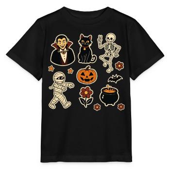 Midnight Mischief Halloween Set - Stanley/Stella MINI CREATOR Kids’ T-Shirt - black - Front - Mikhail (115cm)