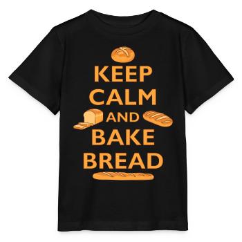 BÄCKER - KEEP CALM AND BAKE BREAD - BROT BACKEN - Stanley/Stella MINI CREATOR Kids’ T-Shirt - black - Front - Mikhail (115cm)