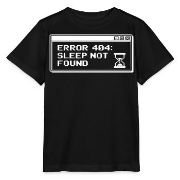 404 Sleep Not Found Pixel - Stanley/Stella MINI CREATOR Kids’ T-Shirt - black - Front - Mikhail (115cm)