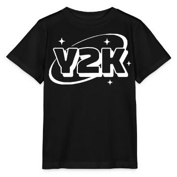 Y2K Neon Retro Stars - Stanley/Stella MINI CREATOR Kids’ T-Shirt - black - Front - Mikhail (115cm)
