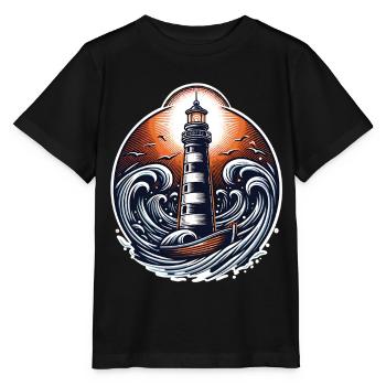 lighthouse - Stanley/Stella MINI CREATOR Kids’ T-Shirt - black - Front - Mikhail (115cm)