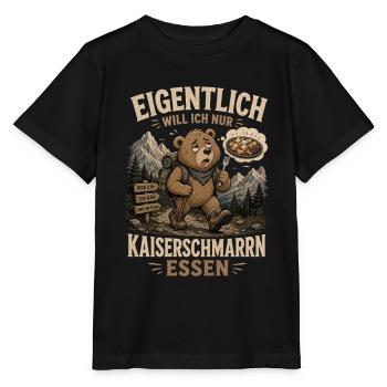 Kaiserschmarrn Wanderer - Stanley/Stella Kinder T-Shirt MINI CREATOR  - Schwarz - Vorne - Mikhail (115cm)