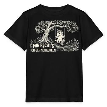 Mir reichts ich GEH schaukeln Lustiges Einhorn - Stanley/Stella Kinder T-Shirt MINI CREATOR  - Schwarz - Vorne - Mikhail (115cm)