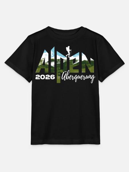 Alpen Überquerung 2026 - Wandern - Stanley/Stella Kinder T-Shirt MINI CREATOR - Schwarz
