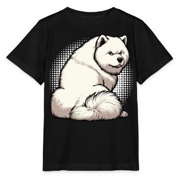 Samoyed Samoyed Owner Samoyed Lovers - Stanley/Stella MINI CREATOR Kids’ T-Shirt - black - Front - Mikhail (115cm)