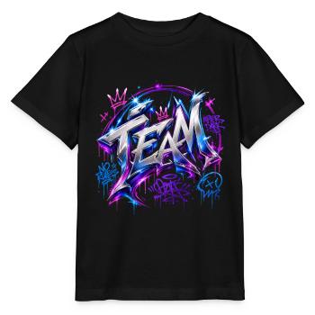 Team - Stanley/Stella MINI CREATOR Kids’ T-Shirt - black - Front - Mikhail (115cm)