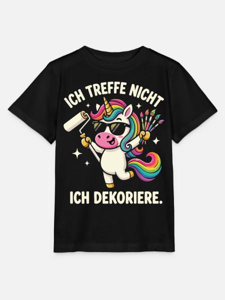 Ich treffe Nicht Ich dekoriere - Stanley/Stella Kinder T-Shirt MINI CREATOR - Schwarz