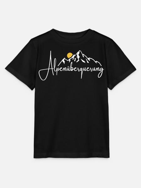 Alpen Überquerung - Wandern - Stanley/Stella Kinder T-Shirt MINI CREATOR - Schwarz