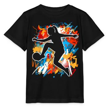 Women's Football - Stanley/Stella MINI CREATOR Kids’ T-Shirt - black - Front - Mikhail (115cm)