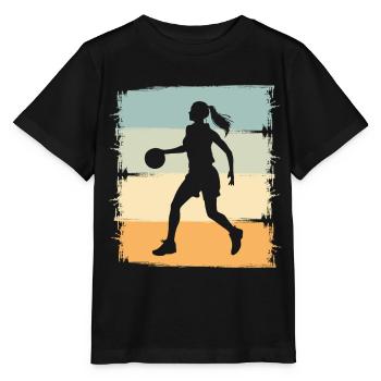 Women's Basketball - Stanley/Stella MINI CREATOR Kids’ T-Shirt - black - Front - Mikhail (115cm)