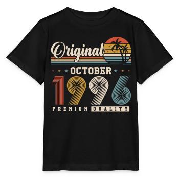 Original Oktober 1996 – 30. Geburtstag Retro - Stanley/Stella MINI CREATOR Kids’ T-Shirt - black - Front - Mikhail (115cm)
