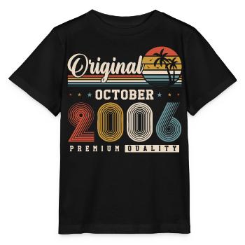 Original 2006 – 20th Anniversary Vintage Retro - Stanley/Stella MINI CREATOR Kids’ T-Shirt - black - Front - Mikhail (115cm)