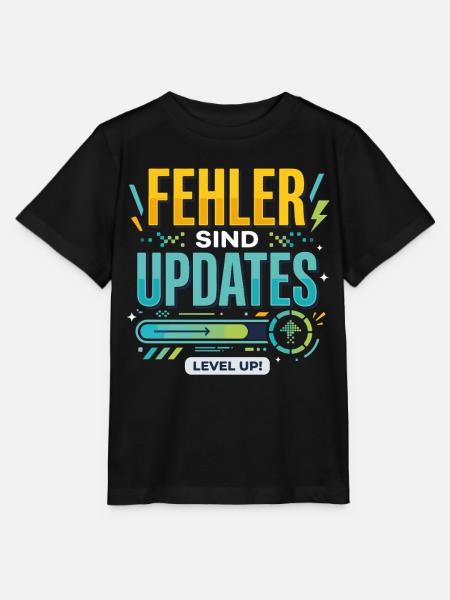 Fehler Werden Updates Level Up - Stanley/Stella Kinder T-Shirt MINI CREATOR  - Schwarz