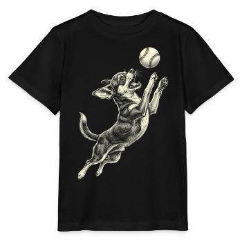 Chihuahua-Hunderasse Baseball - Stanley/Stella Kinder T-Shirt MINI CREATOR  - Schwarz - Vorne - Mikhail (115cm)