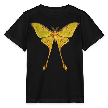Comet Moth Argema mittrei - Stanley/Stella MINI CREATOR Kids’ T-Shirt - black - Front - Mikhail (115cm)