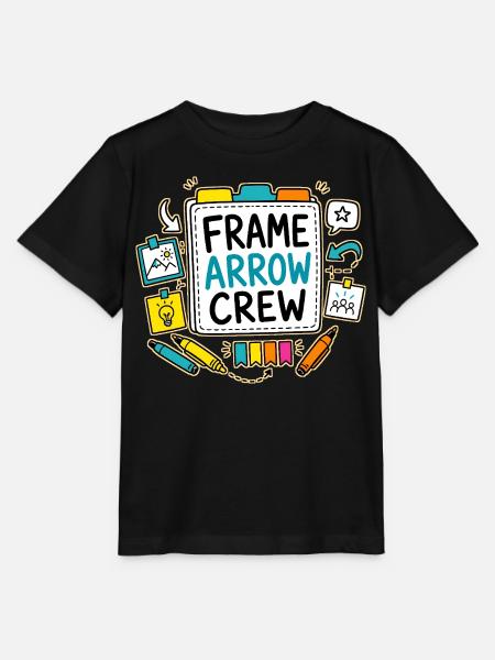 FRAME ARROW CREW - Stanley/Stella Kinder T-Shirt MINI CREATOR - Schwarz