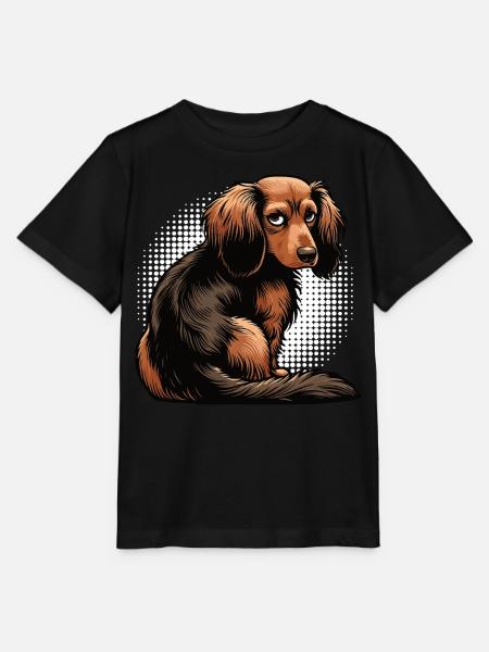 Langhaardackel Dackel Dackelhalter Teckel Tekkel - Stanley/Stella Kinder T-Shirt MINI CREATOR - Schwarz
