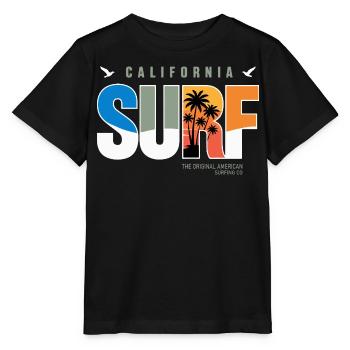 California Surf Retro Logo - Stanley/Stella MINI CREATOR Kids’ T-Shirt - black - Front - Mikhail (115cm)