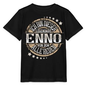 Enno - Stanley/Stella MINI CREATOR Kids’ T-Shirt - black - Front - Mikhail (115cm)