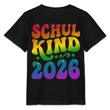 Schoolchild 2026 | Rainbow Style | School enrollment - Stanley/Stella MINI CREATOR Kids’ T-Shirt - black - Front - Mikhail (115cm)
