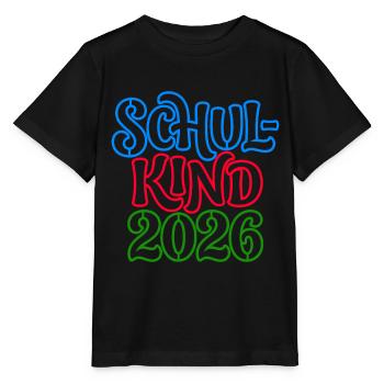 Schoolchild 2026 | Neon Optics | School enrollment - Stanley/Stella MINI CREATOR Kids’ T-Shirt - black - Front - Mikhail (115cm)