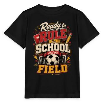 Inscriptions scolaires au football - T-shirt bio MINI CREATOR Stanley/Stella Enfant - noir - Devant - Mikhail (115cm)