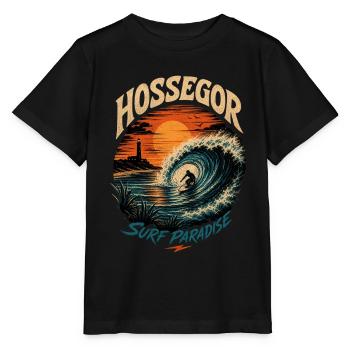 Hossegor Surfing - T-shirt bio MINI CREATOR Stanley/Stella Enfant - noir - Devant - Mikhail (115cm)