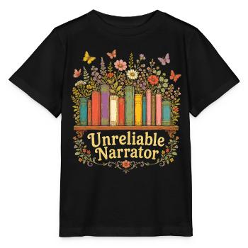 Unzuverlässiger Erzähler, Buchliebhaber, Autor - Stanley/Stella Kinder T-Shirt MINI CREATOR  - Schwarz - Vorne - Mikhail (115cm)