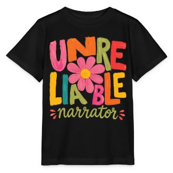 Unzuverlässiger Erzähler, Buchliebhaber, Autor - Stanley/Stella Kinder T-Shirt MINI CREATOR  - Schwarz - Vorne - Mikhail (115cm)