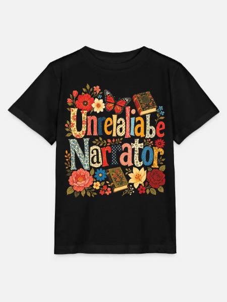 Unzuverlässiger Erzähler, Buchliebhaber, Autor - Stanley/Stella Kinder T-Shirt MINI CREATOR - Schwarz