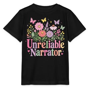 Unzuverlässiger Erzähler, Buchliebhaber, Autor - Stanley/Stella Kinder T-Shirt MINI CREATOR  - Schwarz - Vorne - Mikhail (115cm)