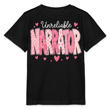 Unzuverlässiger Erzähler, Buchliebhaber, Autor - Stanley/Stella Kinder T-Shirt MINI CREATOR  - Schwarz - Vorne - Mikhail (115cm)