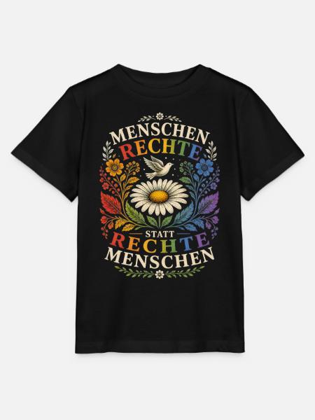 Menschenrechte T-Shirt für LGBTQ Community Fans - Stanley/Stella Kinder T-Shirt MINI CREATOR - Schwarz