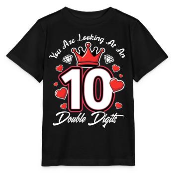 Zweistellige Geburtstagsmädchen 10. Geburtstagsmädchen - Stanley/Stella Kinder T-Shirt MINI CREATOR  - Schwarz - Vorne - Mikhail (115cm)