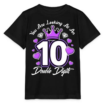 Zweistellige Geburtstagsmädchen 10. Geburtstagsmädchen - Stanley/Stella Kinder T-Shirt MINI CREATOR  - Schwarz - Vorne - Mikhail (115cm)