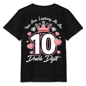 Zweistellige Geburtstagsmädchen 10. Geburtstagsmädchen - Stanley/Stella Kinder T-Shirt MINI CREATOR  - Schwarz - Vorne - Mikhail (115cm)