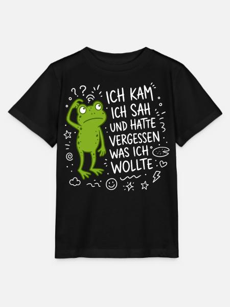Ich kam ich sah und hatte vergessen was ich wollte - Stanley/Stella Kinder T-Shirt MINI CREATOR  - Schwarz