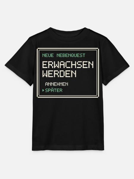Neue Nebenquest Erwachsen werden - Pixel Retro - Stanley/Stella Kinder T-Shirt MINI CREATOR  - Schwarz