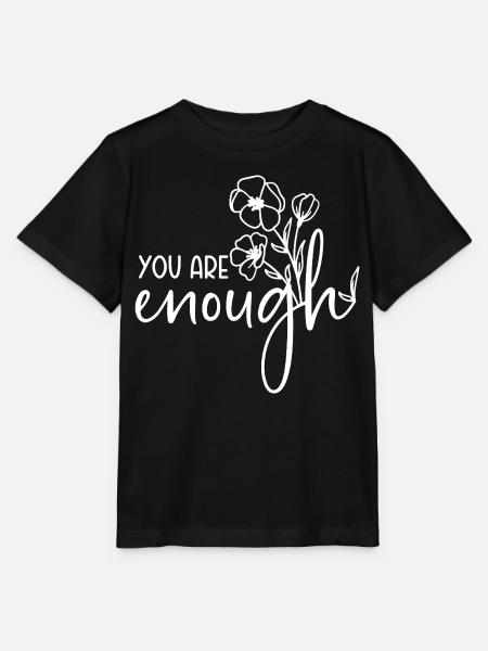 You are enough - Stanley/Stella Kinder T-Shirt MINI CREATOR - Schwarz
