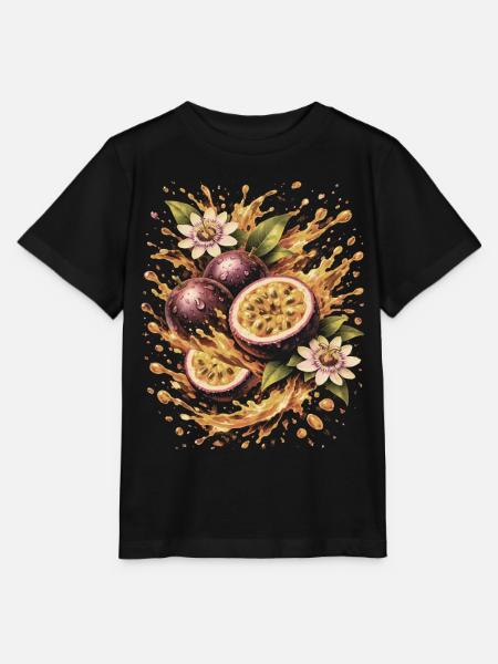 Passionsfrucht Exotische Maracudja Spritzkunst - Stanley/Stella Kinder T-Shirt MINI CREATOR - Schwarz