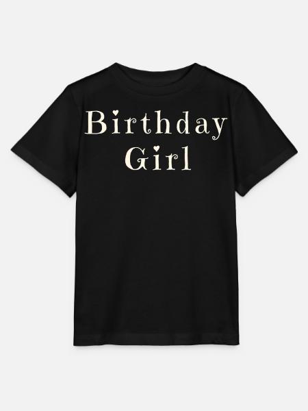 Birthday Girl – Celebration Design - Stanley/Stella Kinder T-Shirt MINI CREATOR - Schwarz