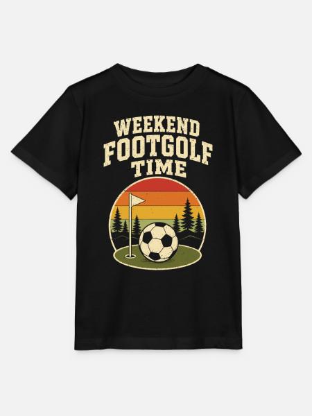 Weekend Footgolf Time - Stanley/Stella Kinder T-Shirt MINI CREATOR - Schwarz