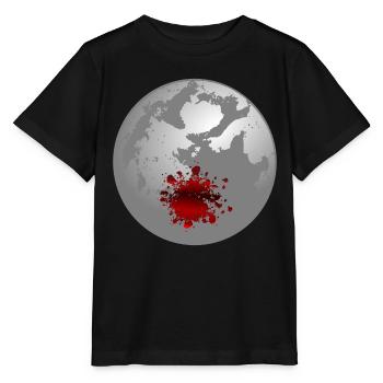 Halloween Mond Blutflecken - Stanley/Stella Kinder T-Shirt MINI CREATOR  - Schwarz - Vorne - Mikhail (115cm)