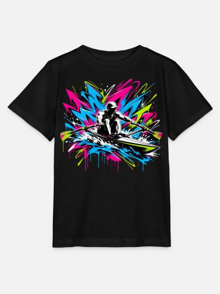 Rudern Graffiti - Stanley/Stella Kinder T-Shirt MINI CREATOR - Schwarz